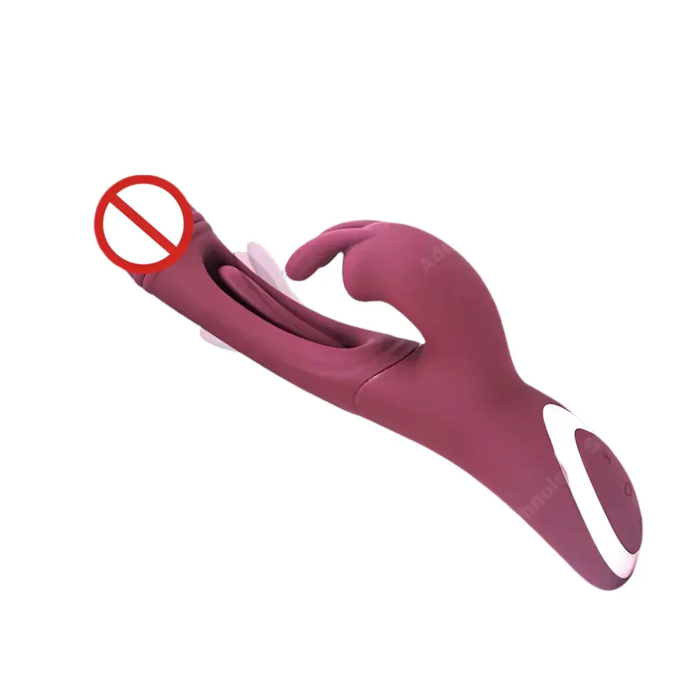 12 Mode Waterproof Silicone Rabbit Vibrator For Women