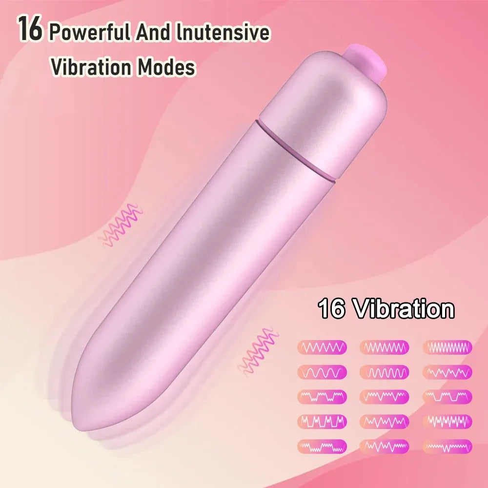 16 Speed Bullet Vibrator For Women Nipple & Clitoris