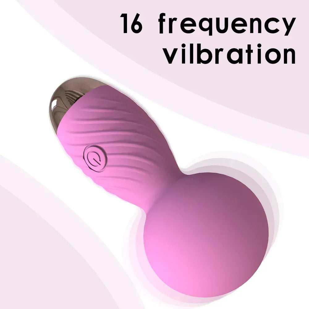 16 Speed Mini Av Wand Vibrator For Women Clit & Anal