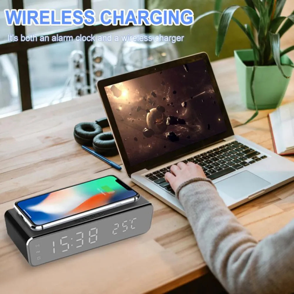 Vibe Geeks Wireless charger LED temperature alarm - USB