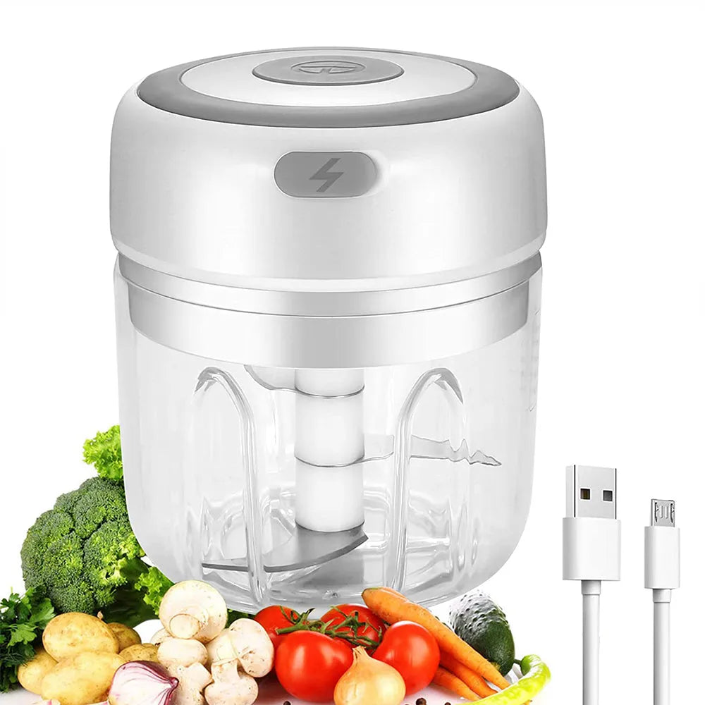 Vibe Geeks Automatic Mini Electric Food Chopper Portable