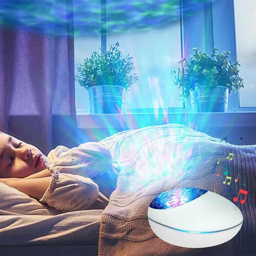 Vibe Geeks 3 - in - 1 Galaxy Star Night Light with White