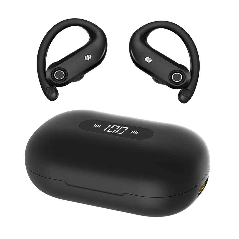 Vibe Geeks TWS Wireless Earbuds Over Ear Earphones with USB