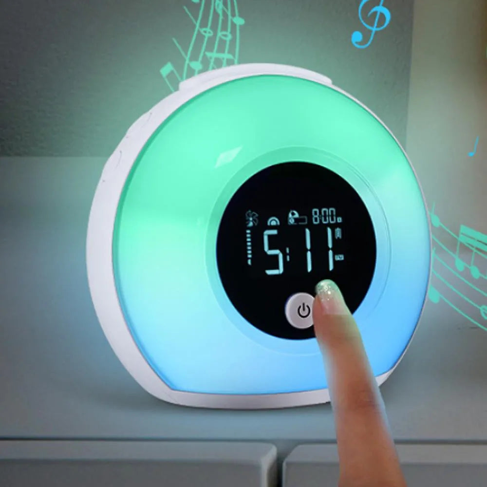 Vibe Geeks Wireless LED Night Lamp Alarm Clock