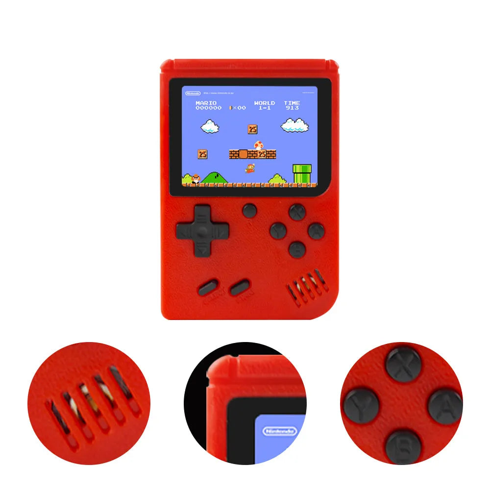 Vibe Geeks Built - in Retro Games Portable Game Console