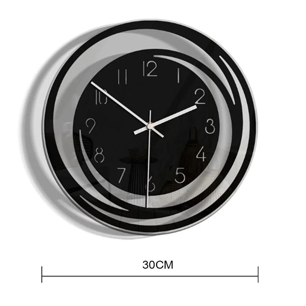 Vibe Geeks Minimalist Creative Acrylic Wall Clock - Battery