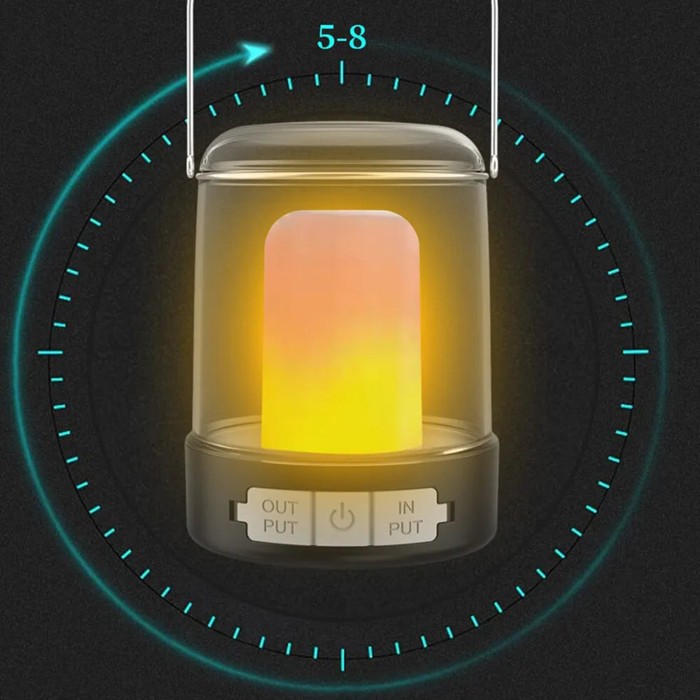 Vibe Geeks 3 Modes Vintage Portable Camping Lantern - USB