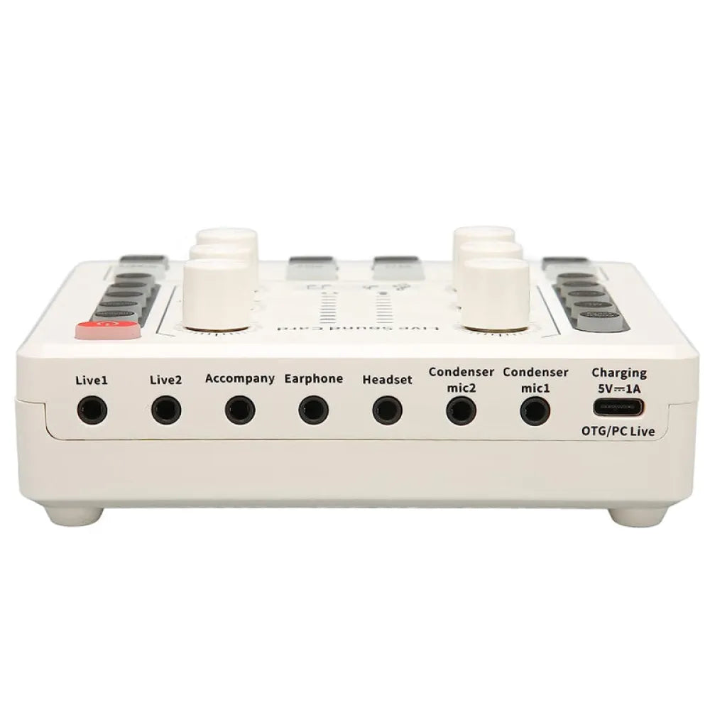 Vibe Geeks Noise Reduction Sound Card Digital Audio Mixer