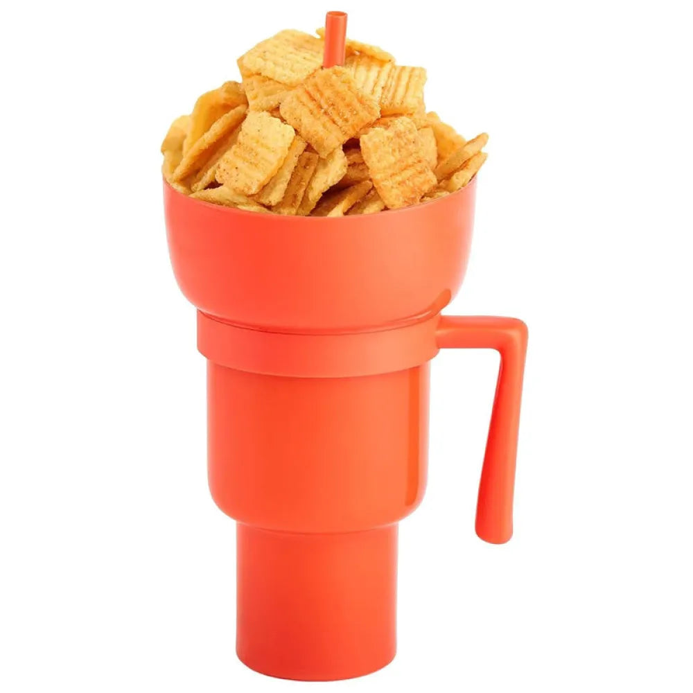 Vibe Geeks Snack and Sip Stadium Hand Cup Reusable