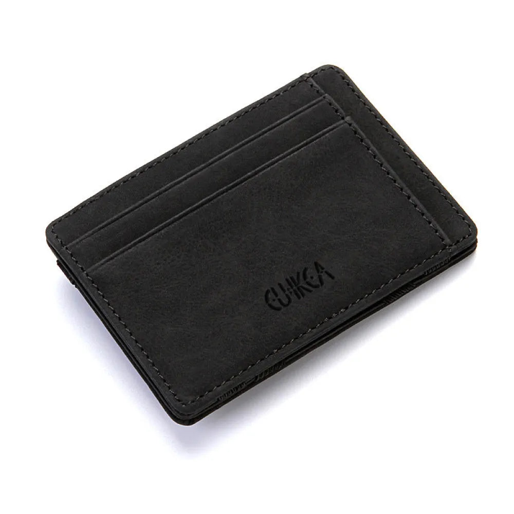 Vibe Geeks 4 Card Slots Ultra Thin Bi - Fold Magic Wallet