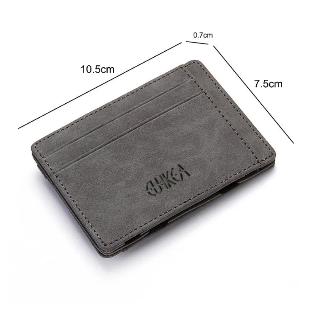 Vibe Geeks 4 Card Slots Ultra Thin Bi - Fold Magic Wallet