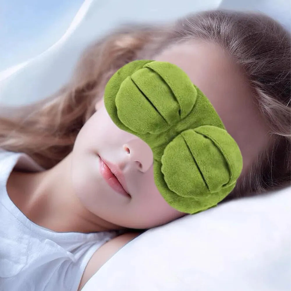Vibe Geeks Cute Contoured Blackout Frog 3D Sleep Eye Mask