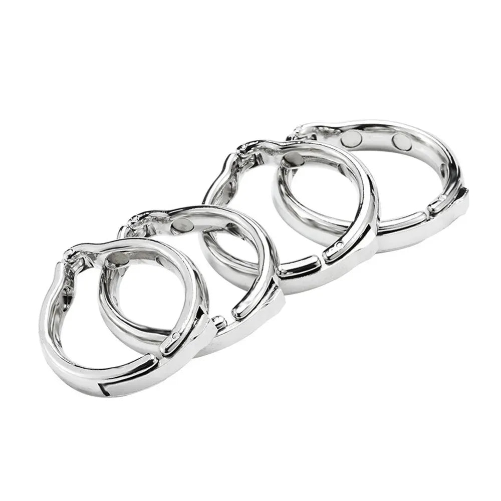3 Piece Stainless Steel Cock Ring Set For Men