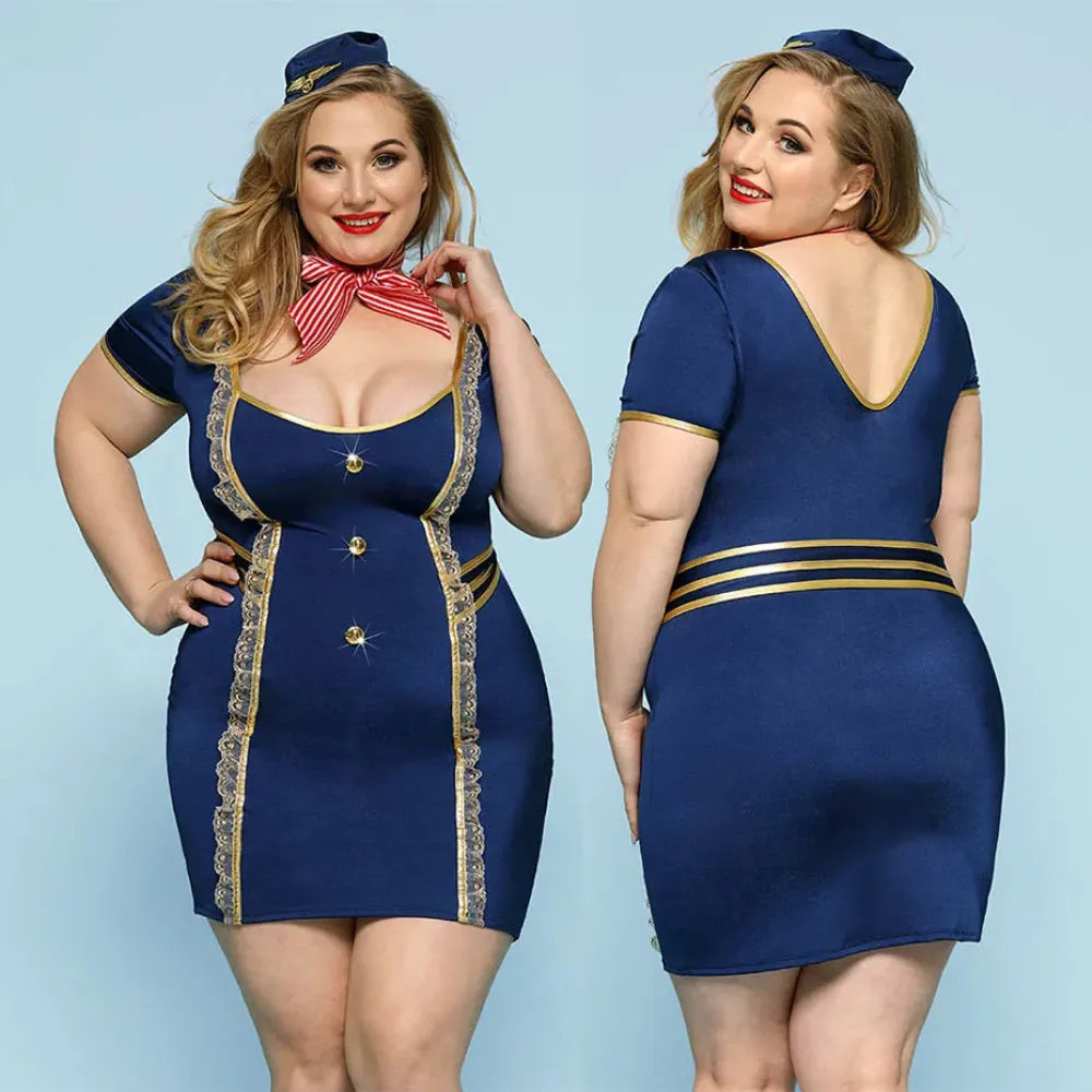 Alluring Sailor Cosplay Lingerie Set Role Play Outfit