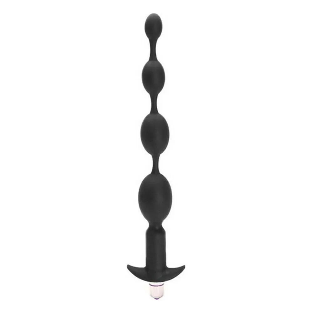 Anal Beads By Tantus Vibrator Black Silicone SiliconeAbs