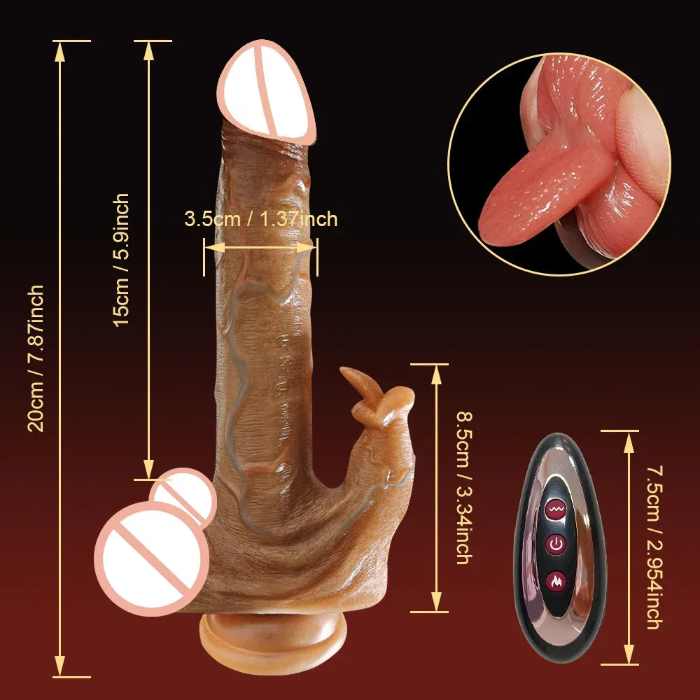 App Controlled Heating Dildo Vibrator for Women Realistic G