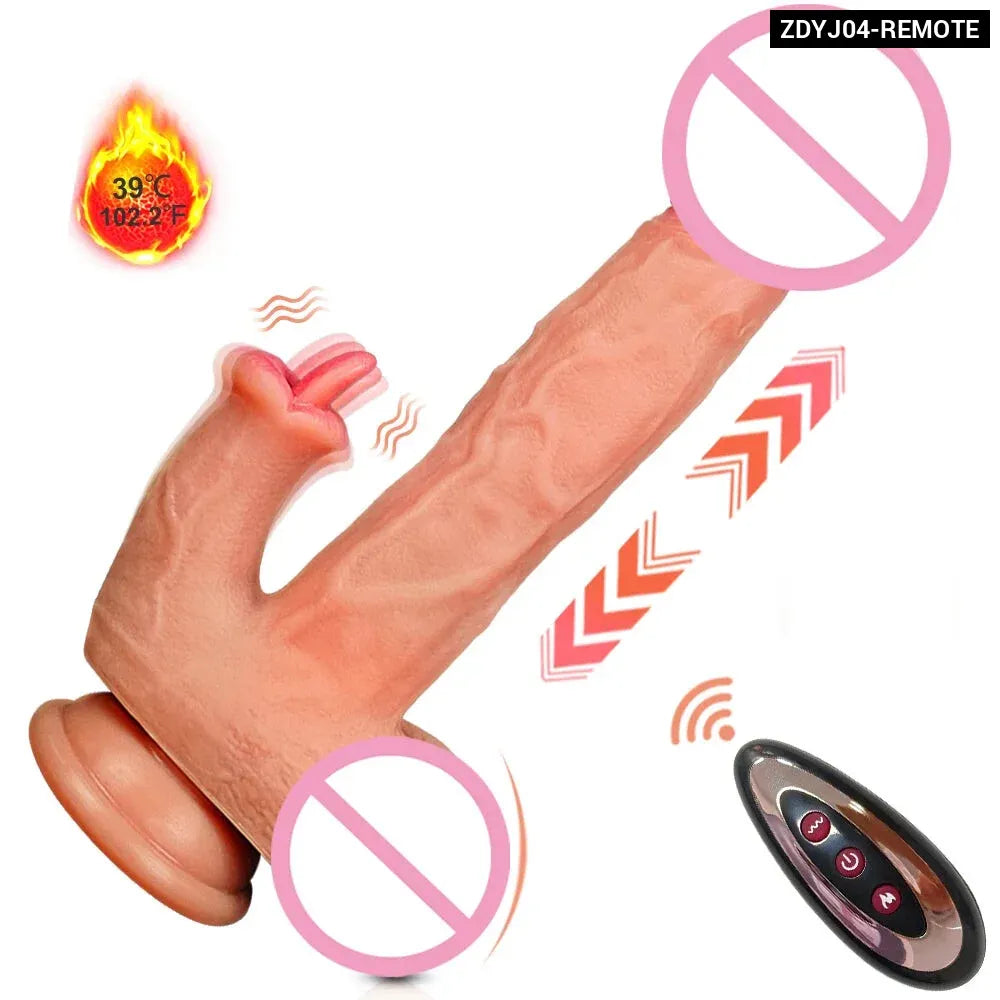 App Controlled Heating Dildo Vibrator for Women Realistic G