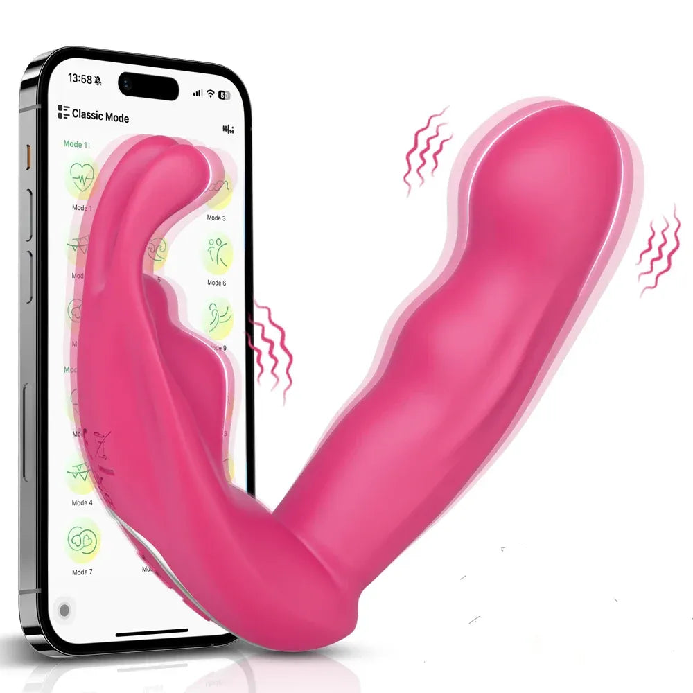 App Controlled Thrusting Vagina Panties Vibrator Wearable