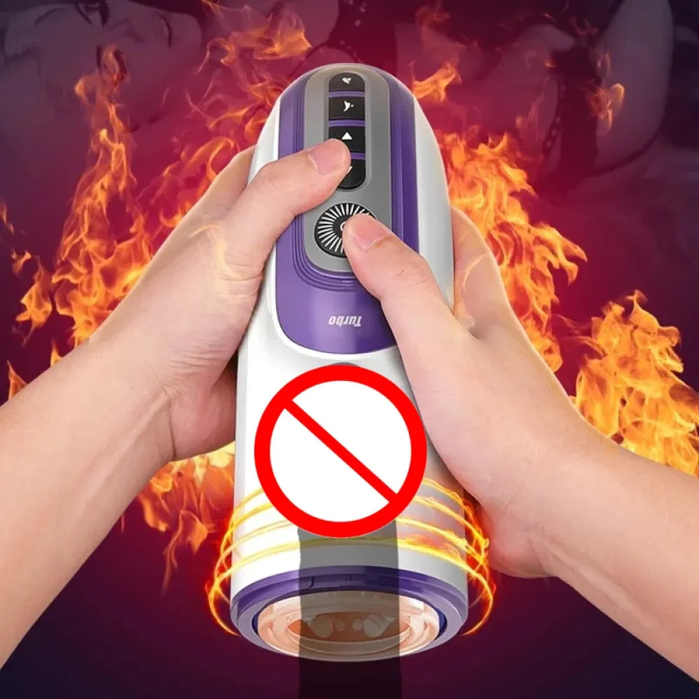 Automatic Piston Retractable Heating Male Masturbator