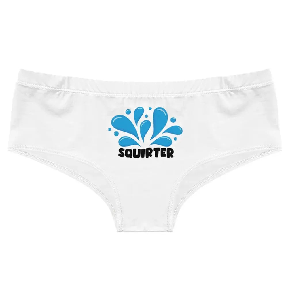 DeanFire SQUIRTER Funny Print Super Soft Low Rise Women’s
