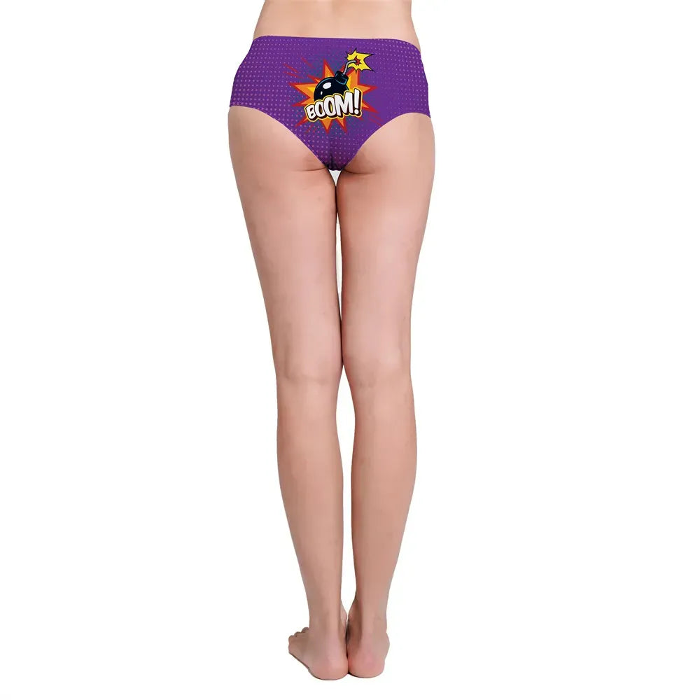DeanFire Super Soft Novelty Women’s Underwear Panties BOOM