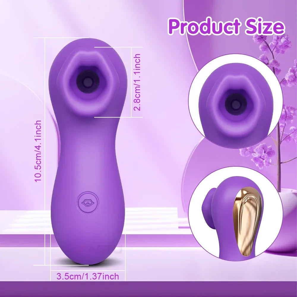 Female Clit Sucker Vibrator Vacuum Nipple Stimulator