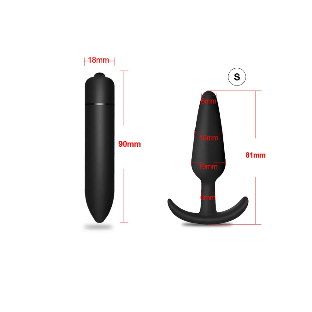 Flexible Silicone Anal Plug for Prostate Stimulation