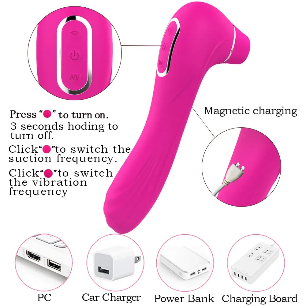 Intense Clit Sucking Vibrator for Couples