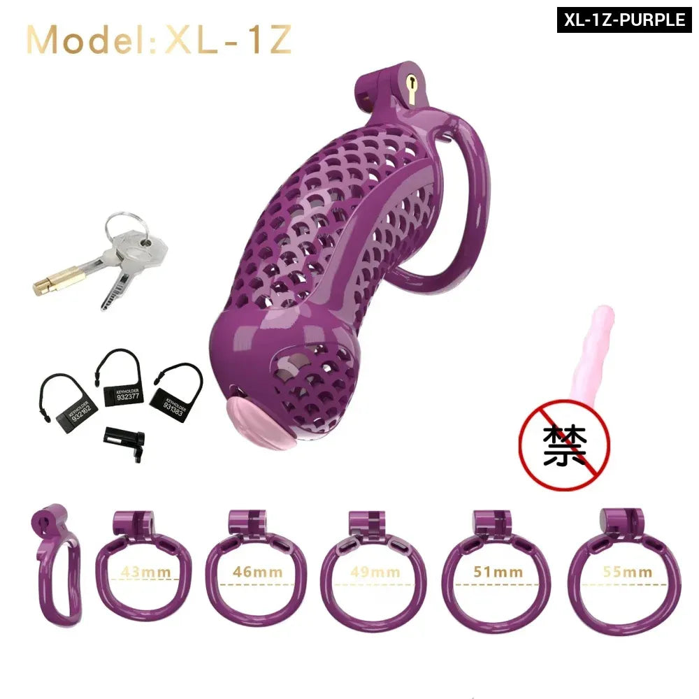Large Male Chastity Cage Lightweight Plastic Cock Cage