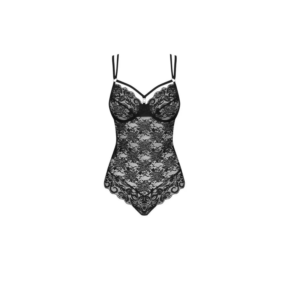 Leotard By Obsessive 860 Black L/Xl