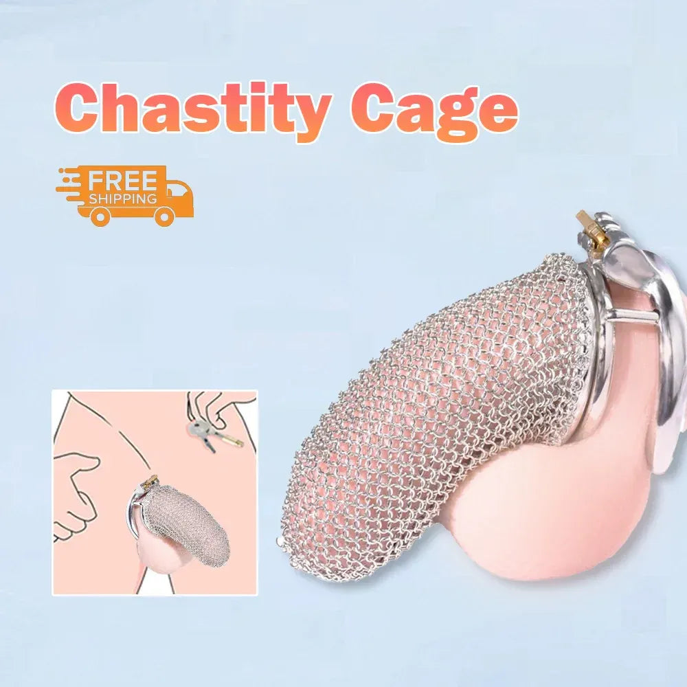 Lightweight Male Chastity Cage Metal Cock Cage for Men