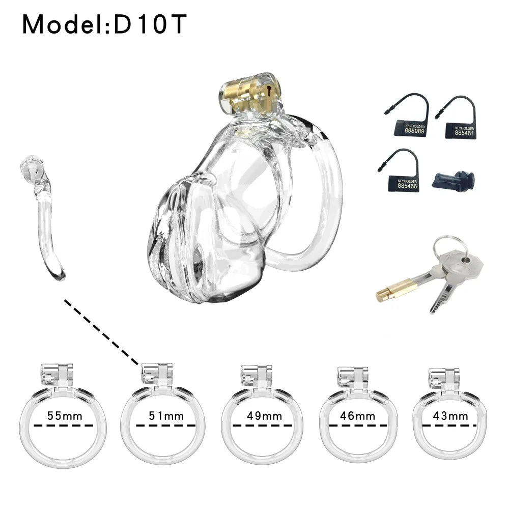 Lightweight Male Chastity Cage Plastic Cock Lock for Men
