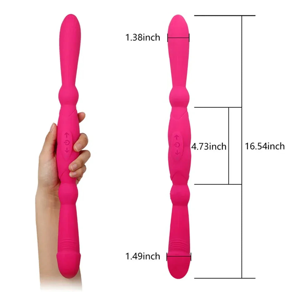 Long Dual Sided Vibrating Dildo For Women