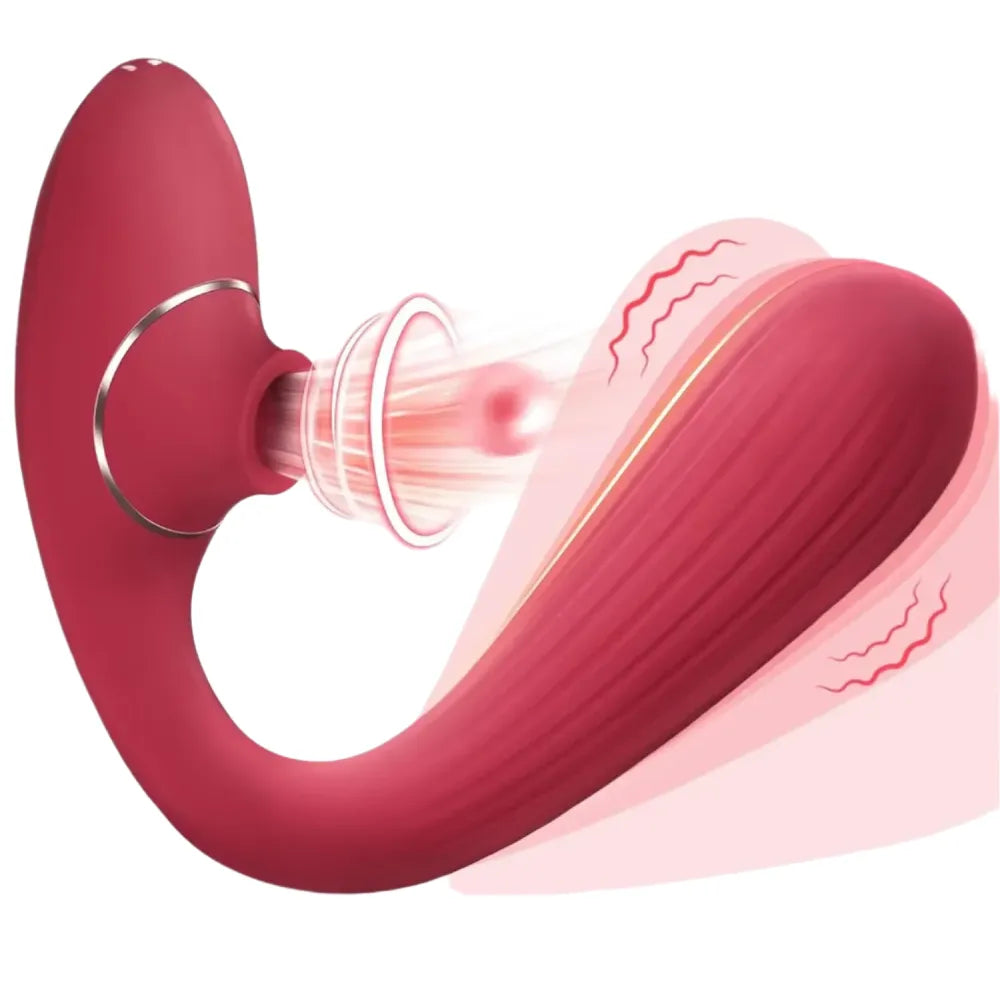 Powerful Dual Stimulation Vibrator Clit Sucker & G-Spot