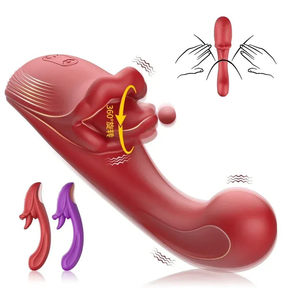 Powerful Dual Stimulation Vibrator For Women G-Spot & Clit