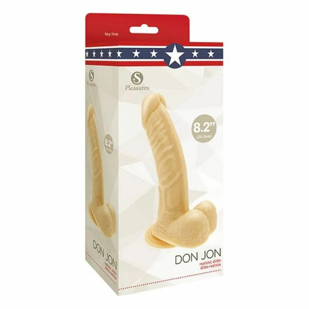 Realistic Dildo By S Pleasures Don Jon Pvc Ø 4,4 Cm (17 Cm)