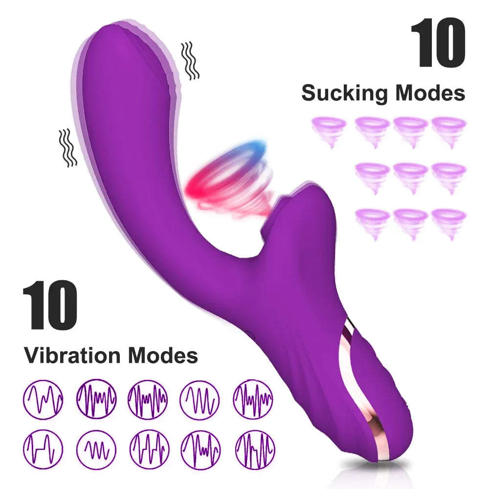 Rechargeable Clit Sucker Vibrator - Powerful Stimulation