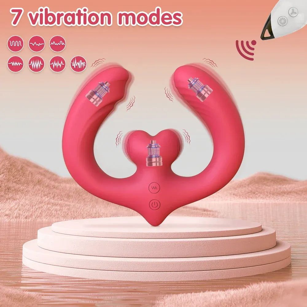 Remote Control Double Ended Vibrator for Women G Spot