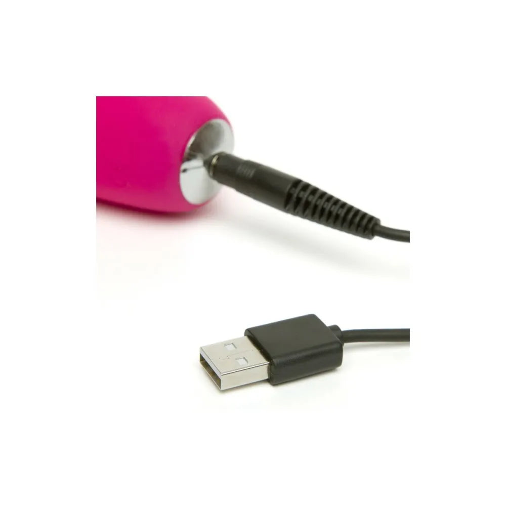 Slimline Curve Rabbit Vibrator By Happy Rabbit 05855 Pink