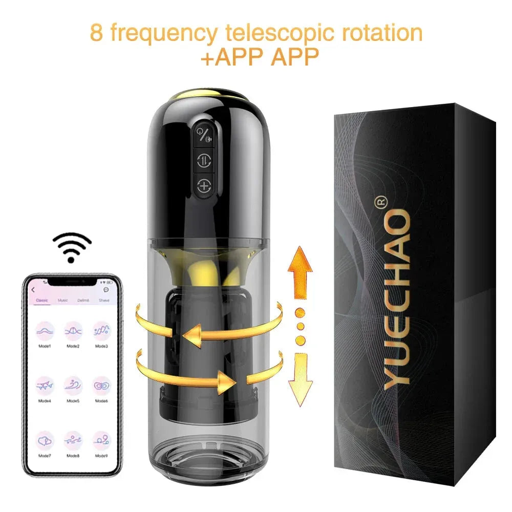 Smart Male Masturbation Toy Telescopic Rotating App