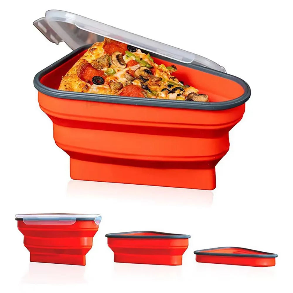 Vibe Geeks Reusable Expandable Silicone Pizza Storage