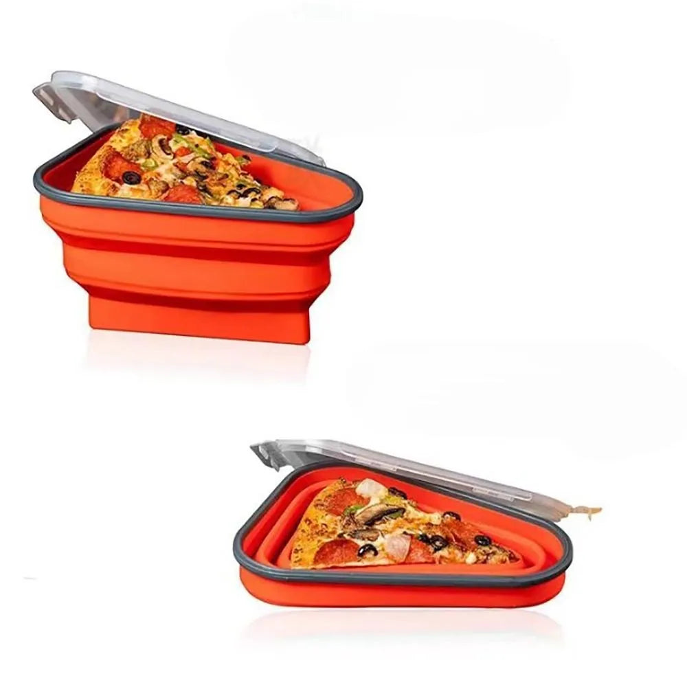 Vibe Geeks Reusable Expandable Silicone Pizza Storage