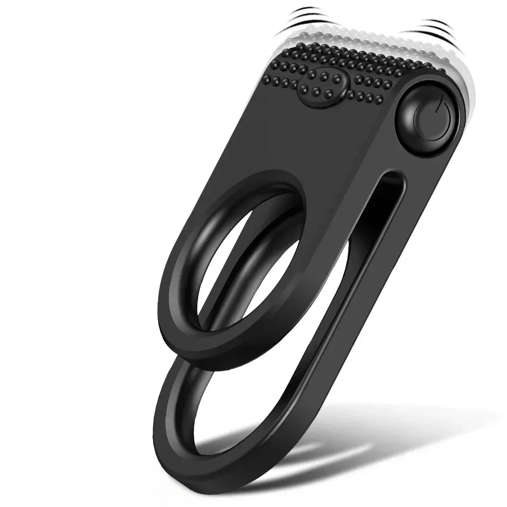 Vibrating Cock Ring For Men Delay Stimulate And Stretch