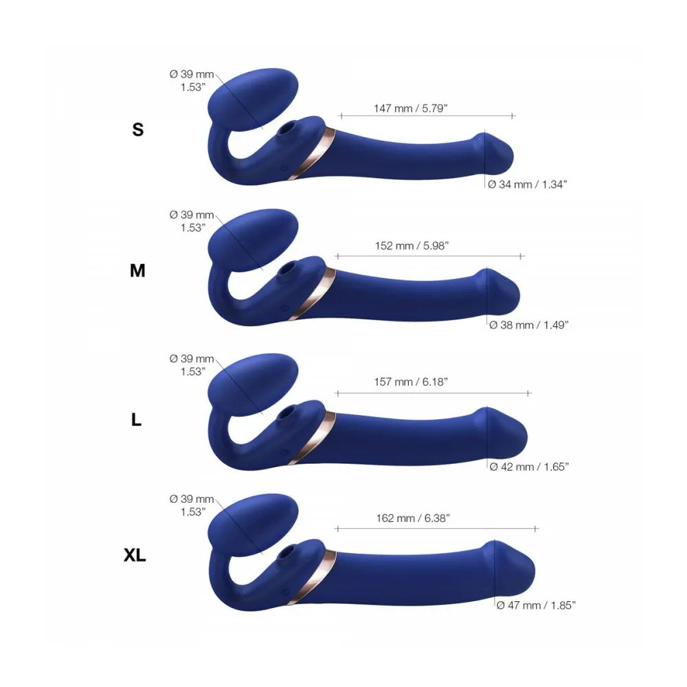 Vibrator By Strap-On-Me 6017418 Blue Xl