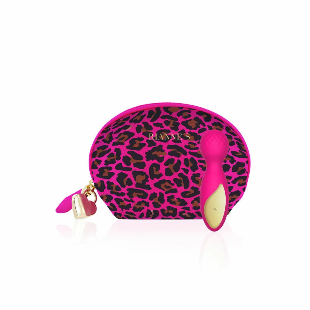 Wand Massager Lovely Leopard Mini By Rianne S Pink Golden