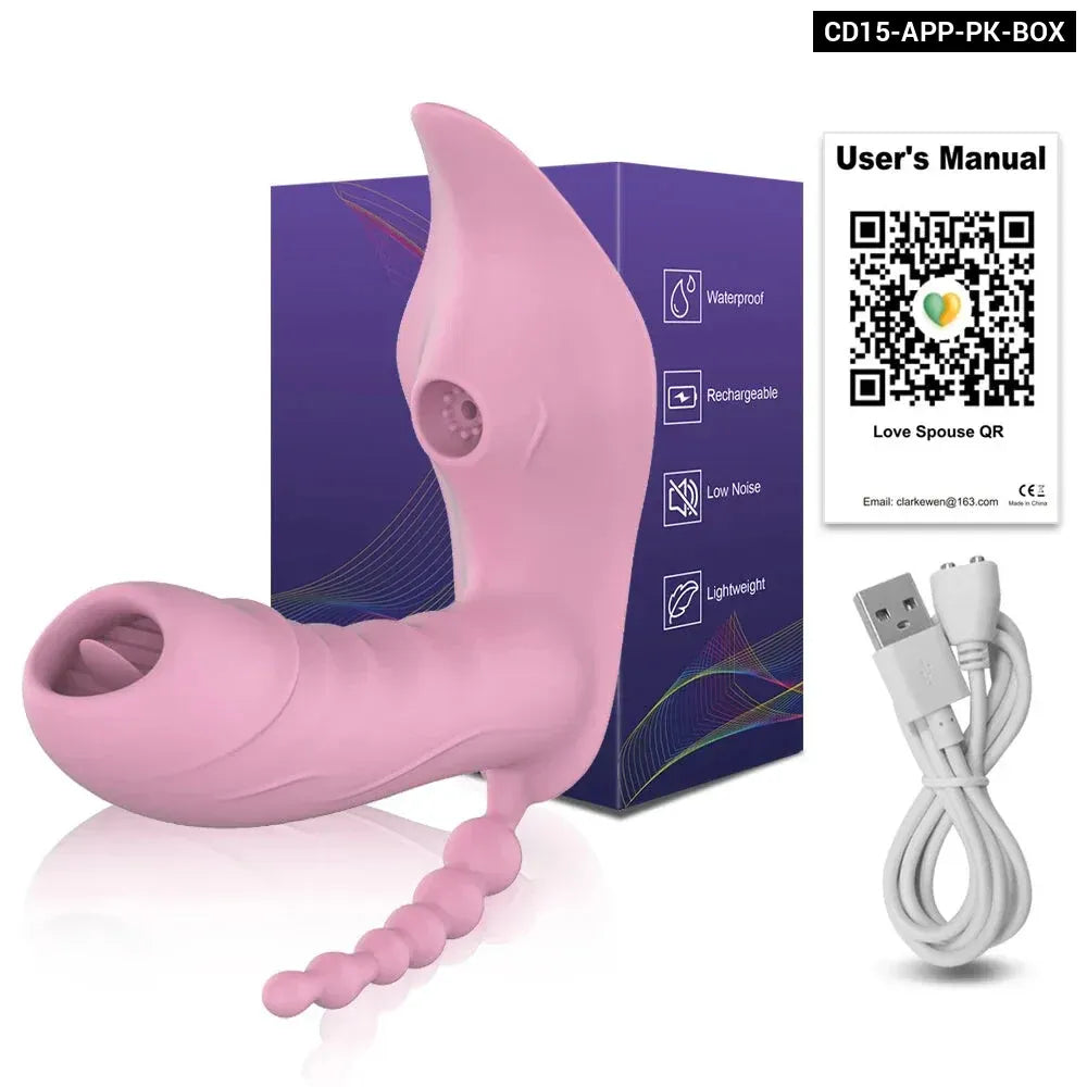 Wireless Remote Control Dildo Vibrator 3 In 1 Stimulator