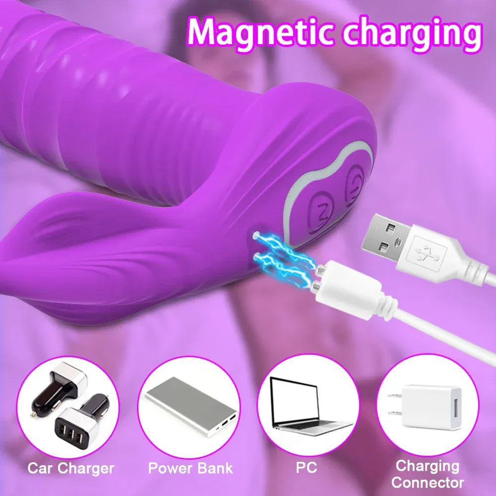 Wireless Thrusting Anal Vibrator for Women